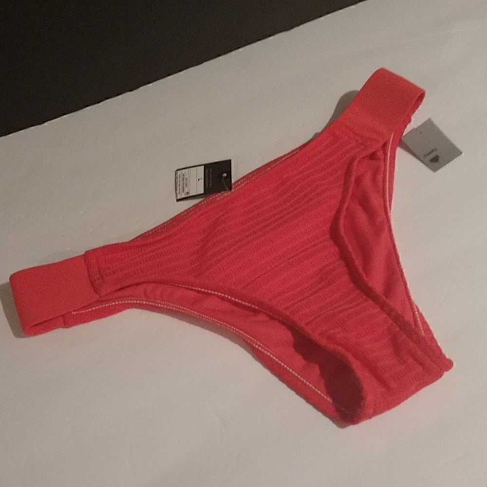 New Cheeky Coral Bikini Swim Bottom